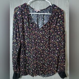 Juicy Couture Black Floral Blouse